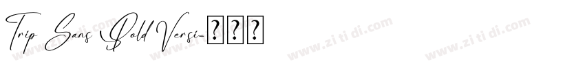 Trip Sans Bold Versi字体转换 Trip Sans Bold Versi字体转换